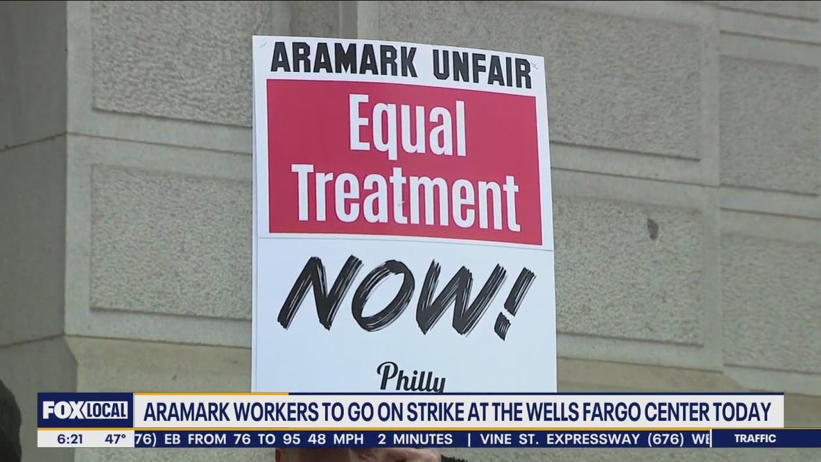 Aramark workers to go on strike outside Wells Fargo Center